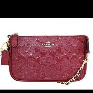 NWT-Coach Debossed Patent Leather Handbag